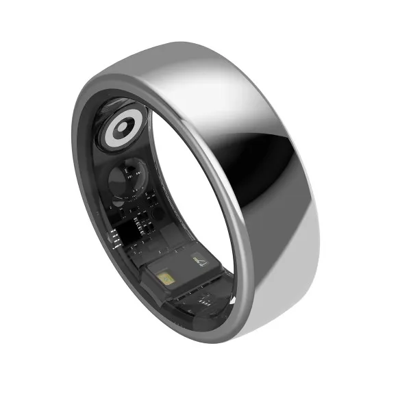 AaboRing Health & Fitness Tracker Smart Ring Size 11 – Silver