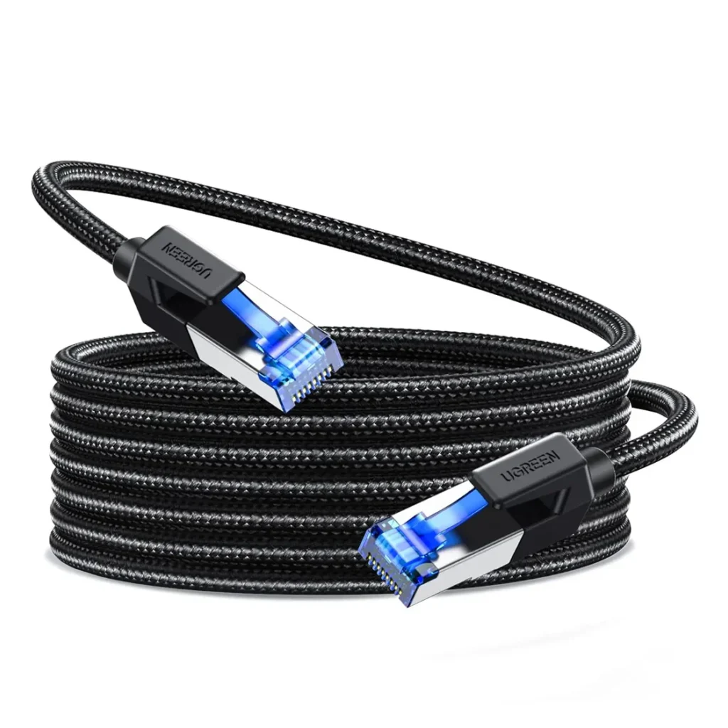 UGREEN 10M Cat 8 Ethernet Cable High Speed 40Gbps 2000MHz Braided Heavy Duty RJ45 Router PS5 Xbox Laptop PC 30795
