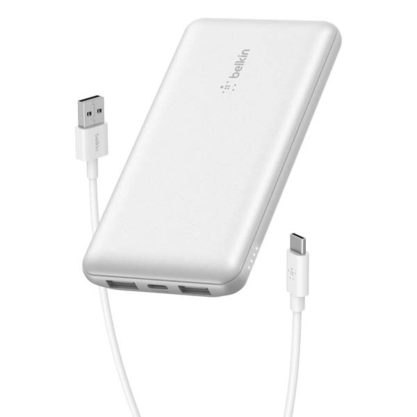 Belkin 10000mAH Lightweight Slimmest Power Bank (White)