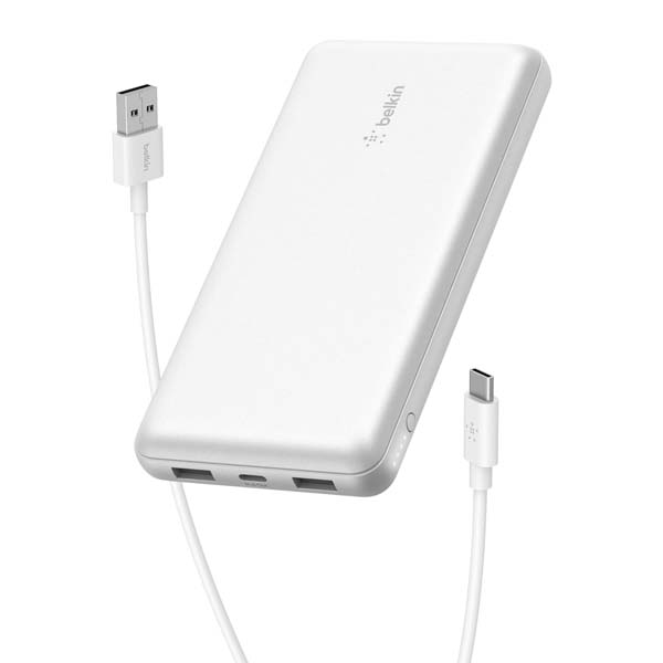 Belkin BoostCharge 20000mAH Lightweight Slimmest Power Bank (White)