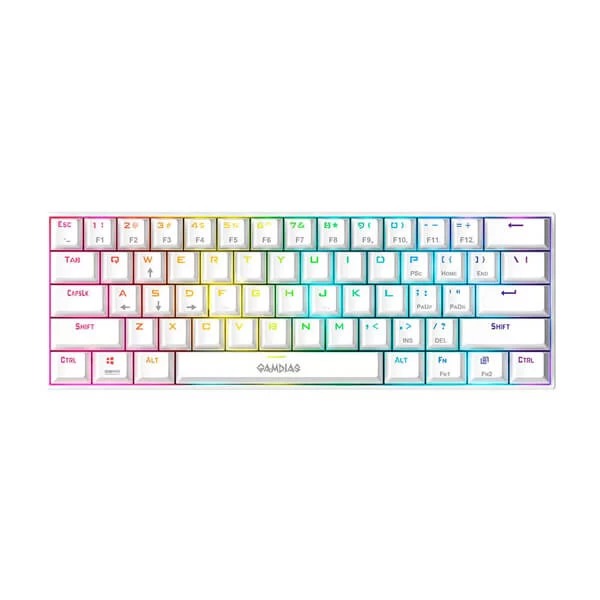 Gamdias Hermes E3 Red Switches Mechanical Gaming Keyboard White 2