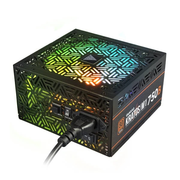 Gamdias Kratos M1 750B RGB 750 Watt 80 Plus Bronze SMPS