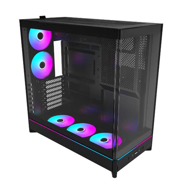 Montech HS02 PRO PC Midi-Tower ATX Tempered Glass ARGB (Black)