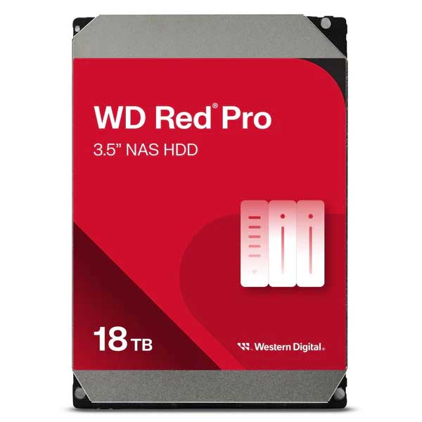 Western Digital WD Red Pro 18TB 3.5" SATA 7200RPM NAS Internal Hard Disk Drive